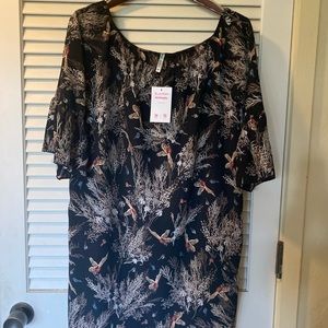 NWT Over the Shoulder Bird Dress